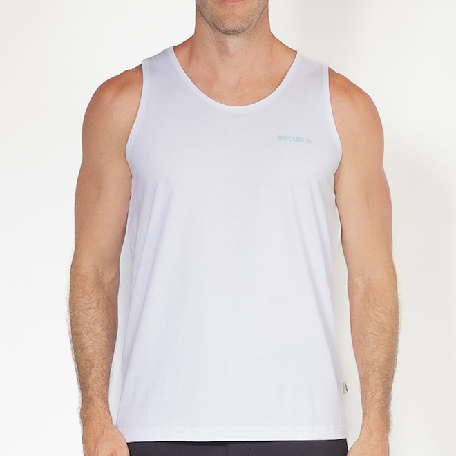 Regata Rip Curl Brand Icon SM26 Masculina Branco - Foto 1