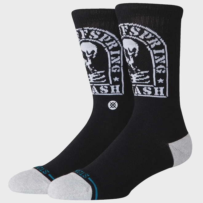 Meia Stance Smashed Crew Black Masculina - Foto 1