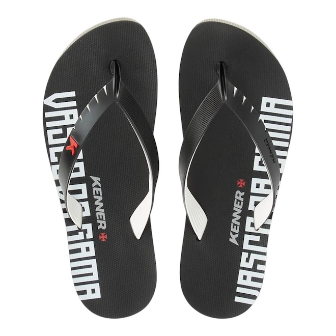 Chinelo Kenner Red Collab Vasco Da Gama Masculino - Foto 1