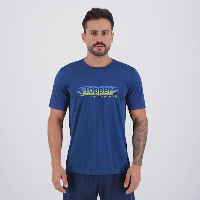 Camiseta Topper Treino Stamp Logo Masculina - Foto 1