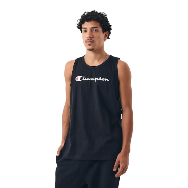 Regata Champion Classic Tank Script Masculino - Foto 1