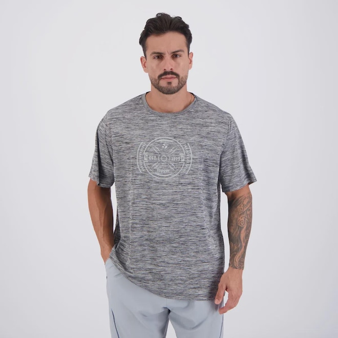 Camiseta Topper Treino Print Plus Size Masculina - Foto 1