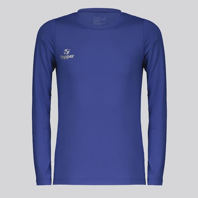 Camiseta Térmica Manga Longa Topper Classic Infantil - Foto 1
