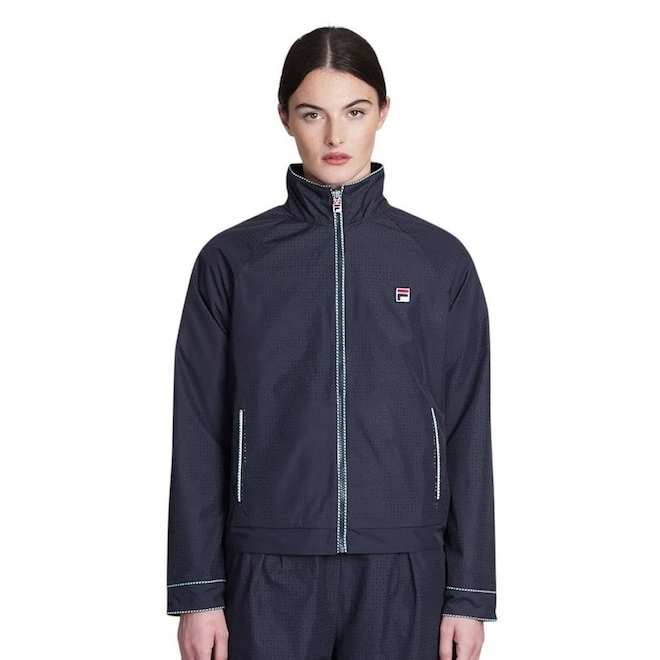 Jaqueta Fila Perforated Woven Feminina - Foto 1