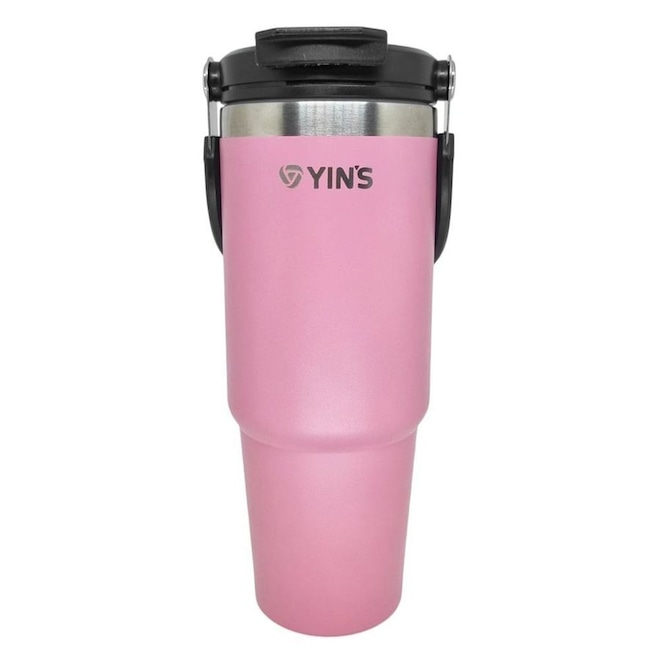 Copo Térmico Yins Handle Aço Inox 900ML - Foto 1