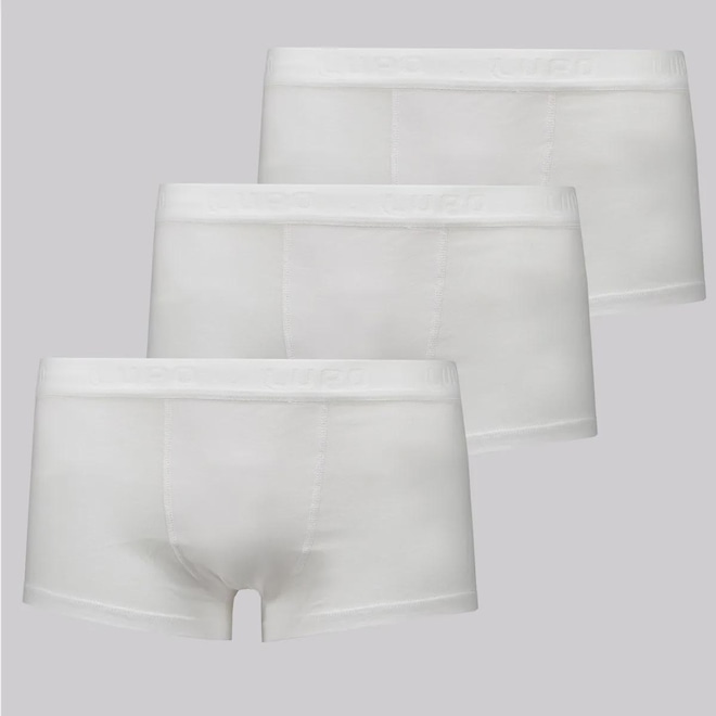 Cueca Lupo Algodão Com Elastano - 3 unidades - Adulto - Foto 1