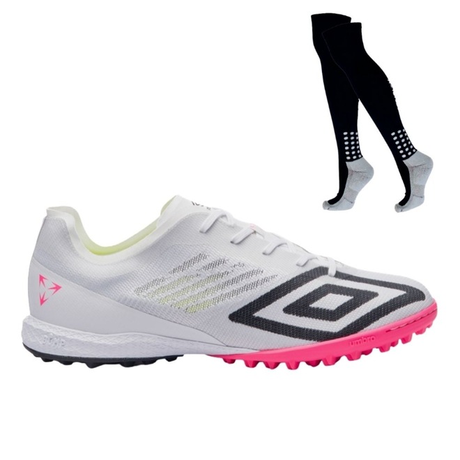 Kit Chuteira Society Umbro Velocita Premier + Meião - Adulto - Foto 1