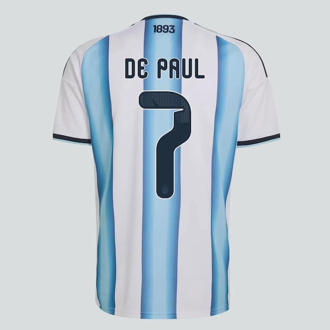 Camisa Argentina Home 26/27 7 R. De Paul Adidas Masculina - Foto 1