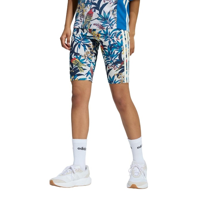 Shorts de Ciclismo adidas X Farm Rio adidas Feminino - Foto 1