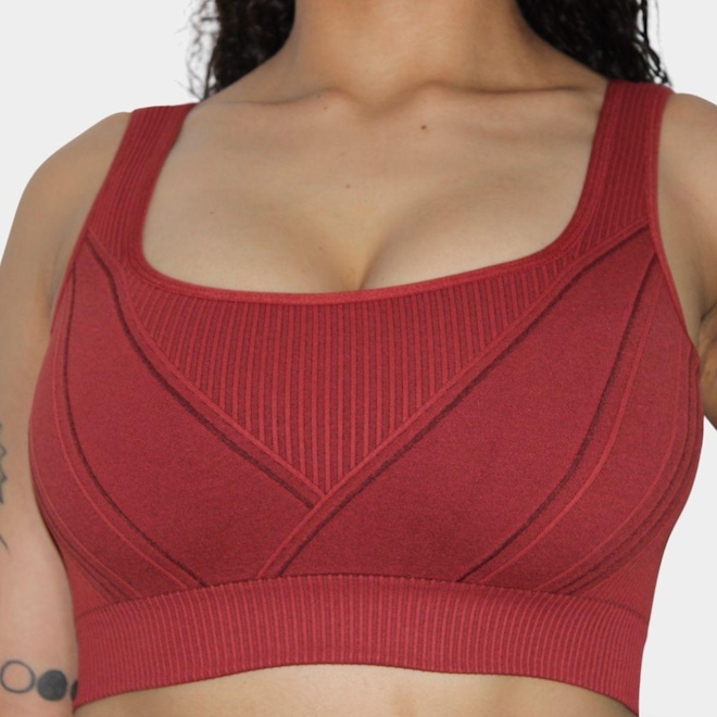 Top Esportivo Lupo LSport Seamless Max II - Vermelho - Foto 1