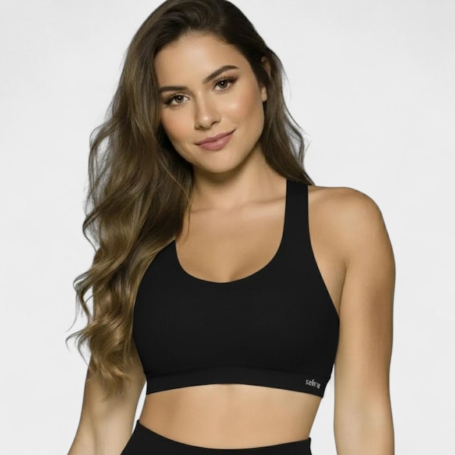 Top Selene Seamless Sem Bojo - Feminino - Foto 1