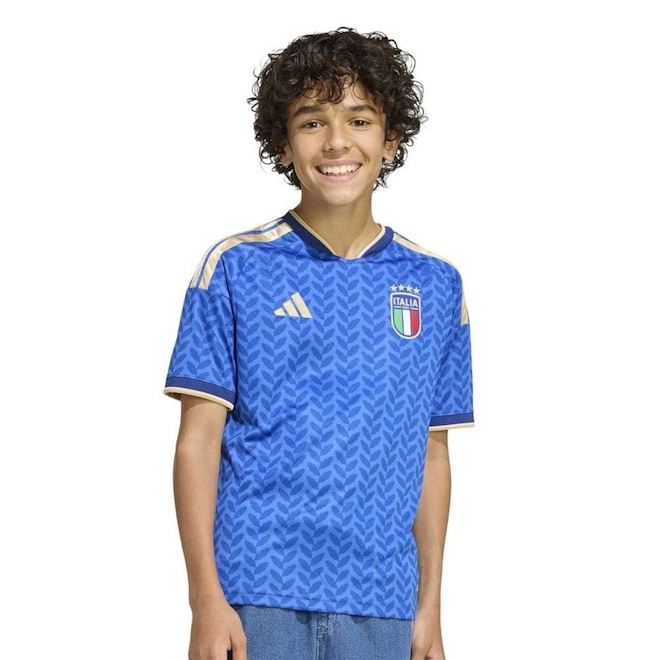 Camisa Itália I 2026 adidas Infantil - Foto 1