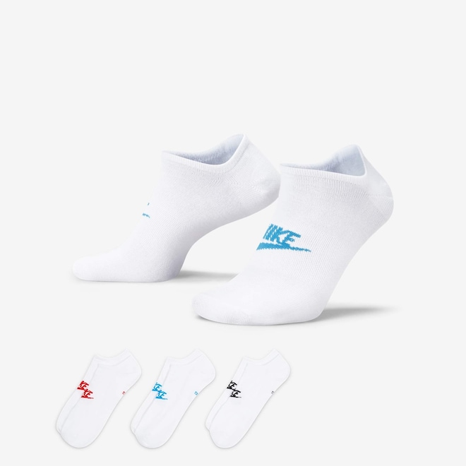 Meia Nike Sportswear Everyday Essentials (3 pares) Unissex - Foto 1