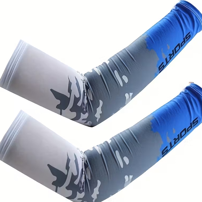 Manguito Longo Térmico e Compressão Gold Sports Ice III-Dry Proteção Solar Uv+50 - Foto 1