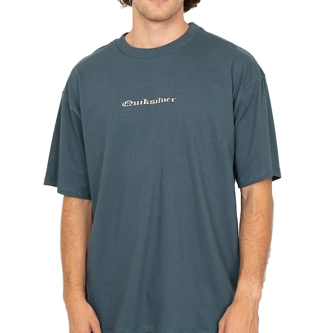 Camiseta Quiksilver Chrome Oldenglish Over Masculina - Foto 1