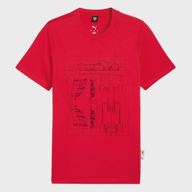 Camiseta Puma Scuderia Ferrari Sportswear Masculina - Foto 1