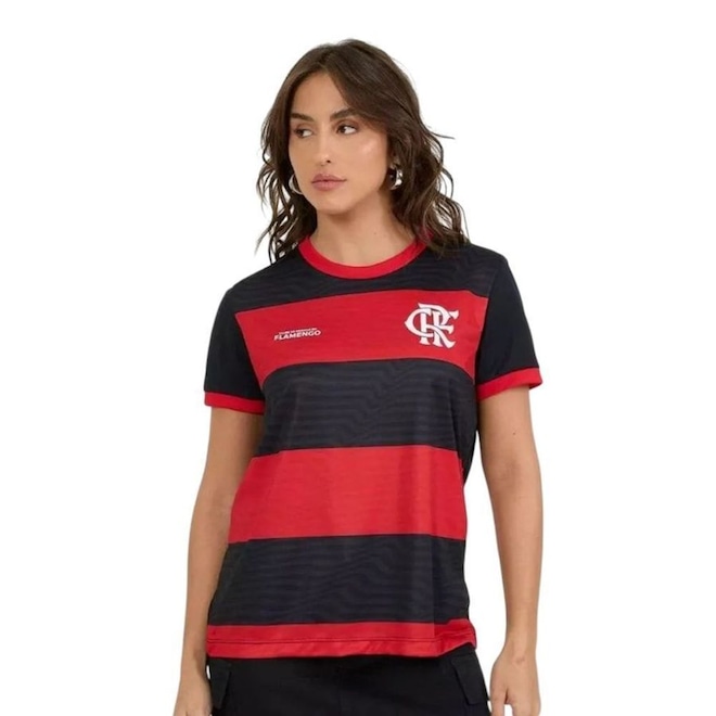 Camisa Braziline Flamengo Emoção Feminina - Foto 1