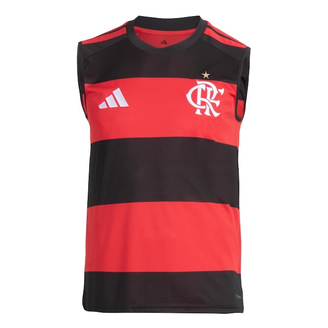 Camisa do Flamengo I 26/27 adidas sem Mangas Masculina - Foto 1