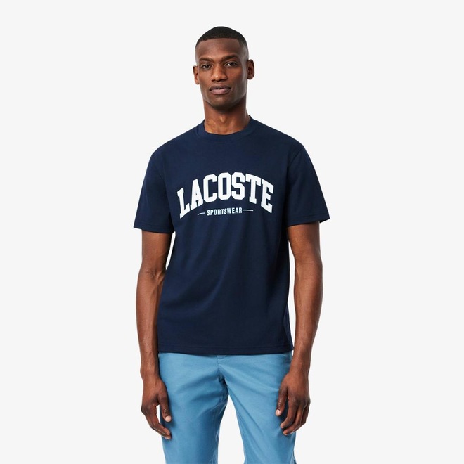 Camiseta de Algodão Lacoste Masculina - Foto 1