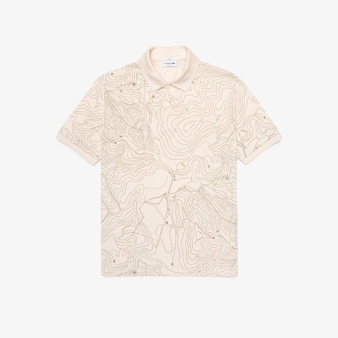 Camisa Polo de Piqué Estampado em Modelagem Solta Lacoste Masculina - Foto 1