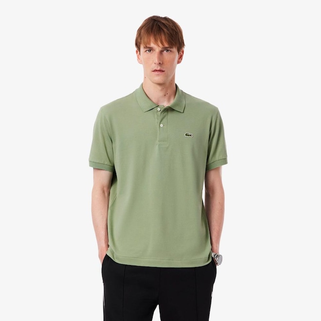 Camisa Polo L.12.12 Light Piqué Ajuste Clássico Lacoste Masculina - Foto 1