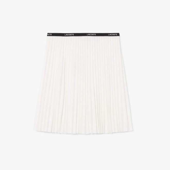 Saia Feminina Lacoste Sport Plissada – Movimento e Elegância Clássica - Foto 1