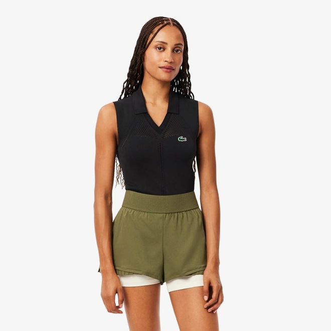 Camiseta Regata Polo Lacoste de Tênis Feminina – Respirabilidade e Liberdade de Movimento - Foto 1