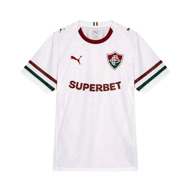 Camisa Do Fluminense Branco 2026 Torcedor Puma Masculino - Foto 1