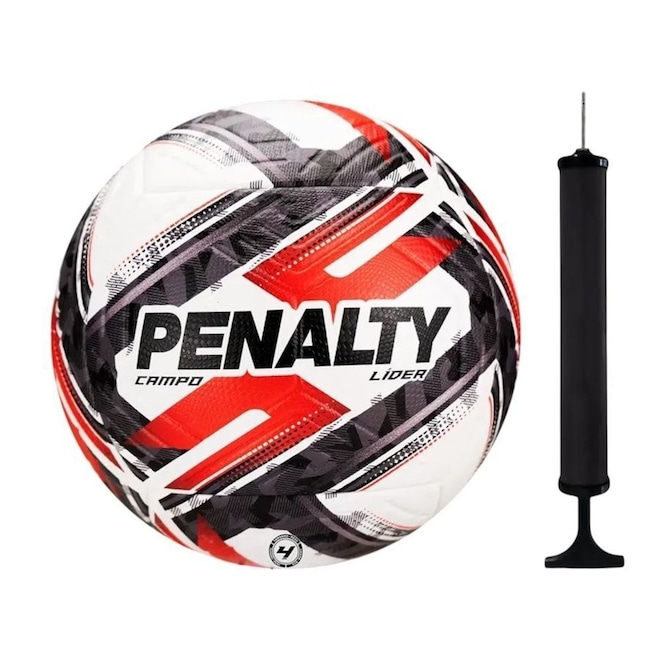Kit Bola Campo Penalty Lider N4 XXVI + Bomba de Ar - Foto 1