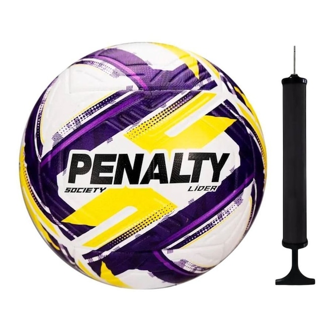 Kit Bola Society Penalty Líder XXVI + Bomba de Ar - Foto 1
