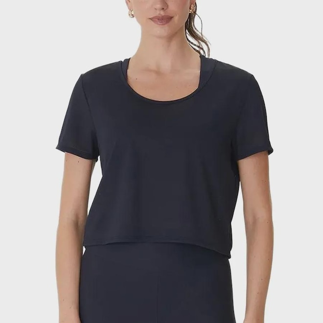 Blusa Esportiva Malwee Sport Cropped Feminina - Foto 1