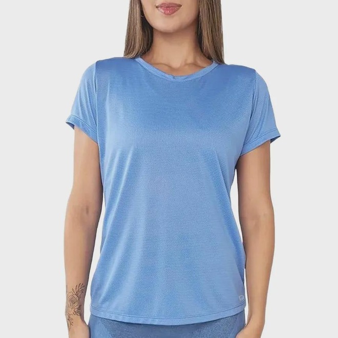 Camiseta Manga Curta Delrio Sport Alongada Feminina - Foto 1