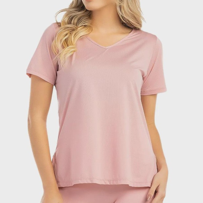 Camiseta Manga Curta DelRio Sport Micro Dry Feminina - Foto 1