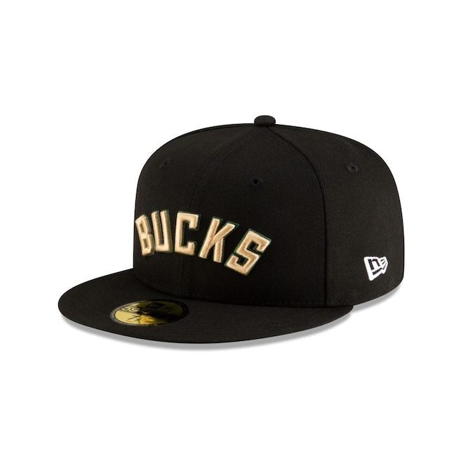 Boné New Era 59FIFTY Milwaukee Bucks NBA Masculino - Foto 1