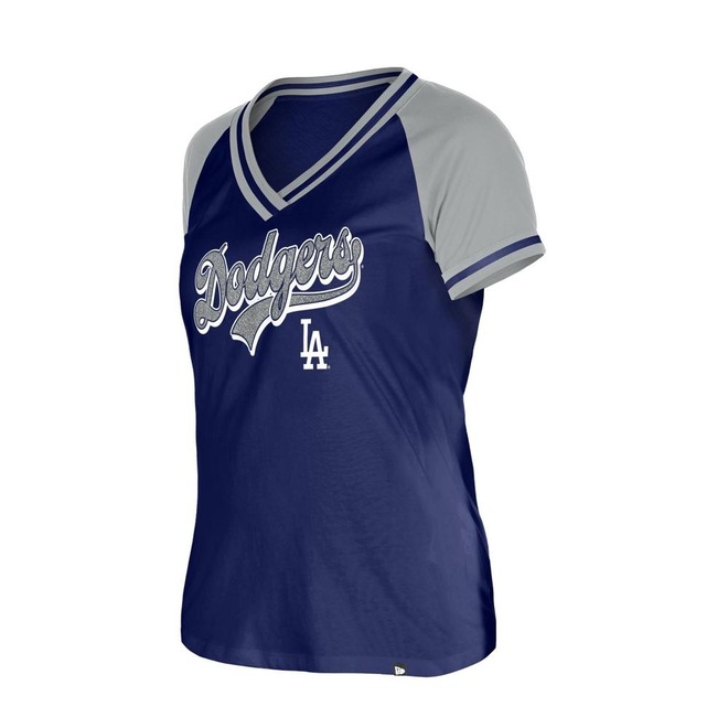 Camiseta New Era Regular Los Angeles Dodgers MLB Feminina - Foto 1