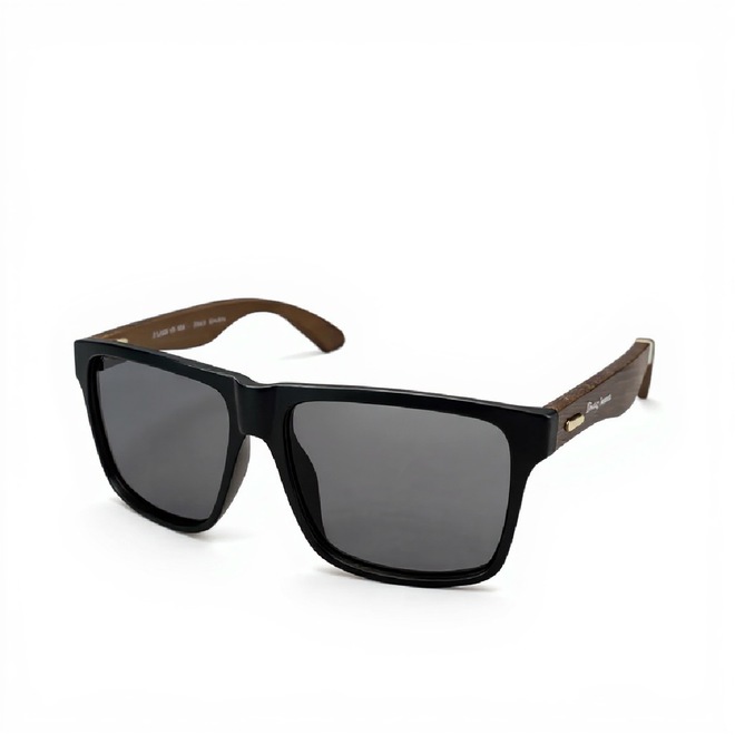 Óculos de Sol Unissex Hang Loose Bambu Escuro Original - Foto 1