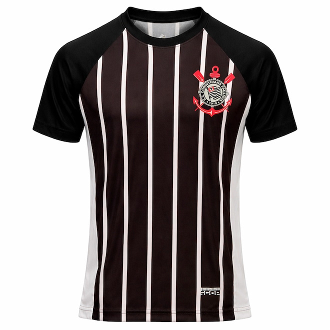 Camisa Corinthians Listrada Recortes Coimbra - Masculino - Foto 1