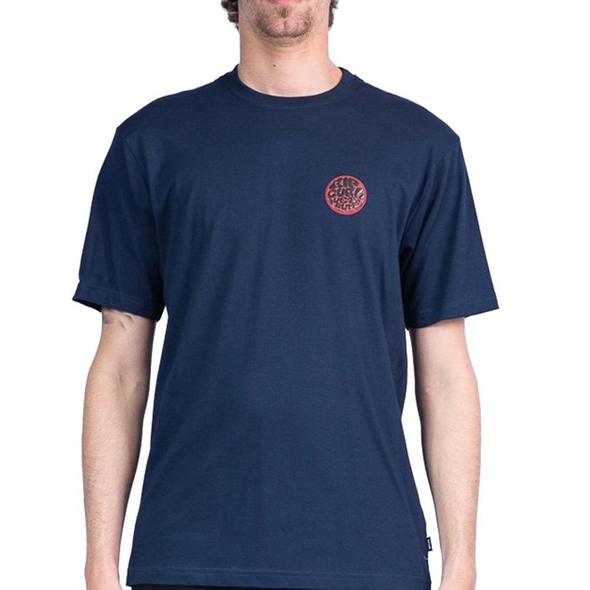 Camiseta Rip Curl Wettie E7 Dark Navy Masculina - Foto 1