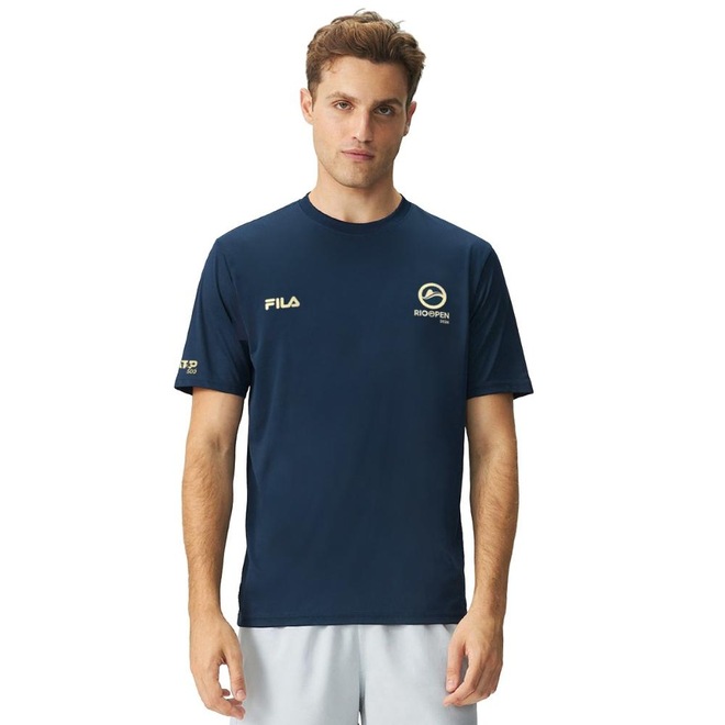 Camiseta Fila Regular Premium Rio Open 26 Masculina - Foto 1