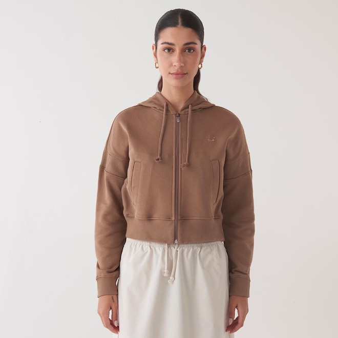 Jaqueta New Balance Athletics Small Logo Feminina - Foto 1