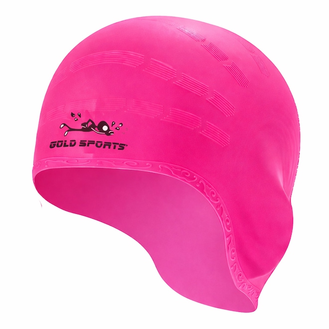 Touca De Natação Gold Sports Ergononico Ultra III Confort De Silicone - Com Cobertura das Orelhas - Foto 1