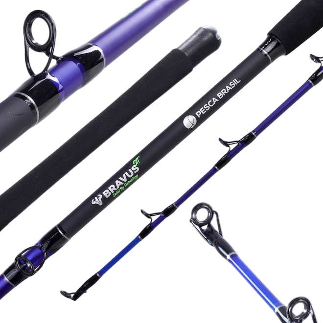 Vara Bravus STT 1,98m Pesca Brasil - Foto 1