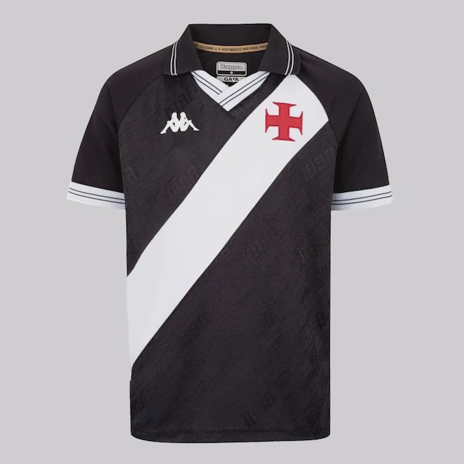 Camisa do Vasco da Gama I 25/26 Kappa Infantil - Foto 1