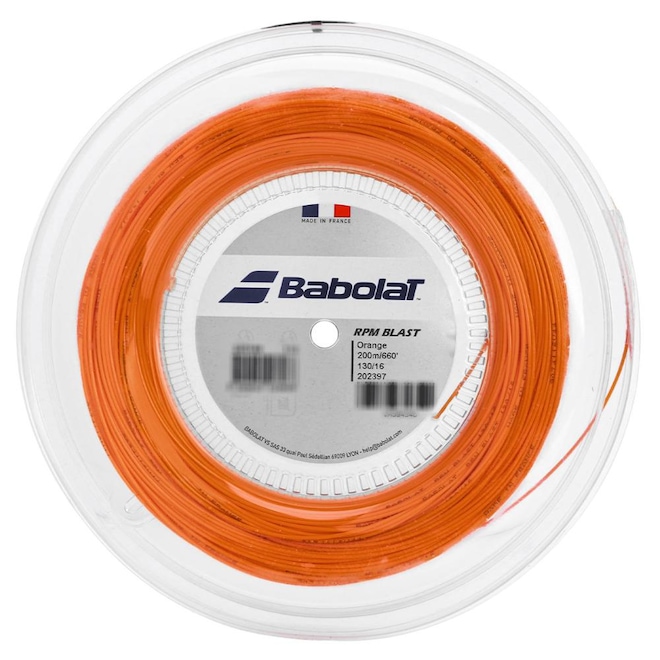 Corda Babolat RPM Blast 1.30mm 16L Rolo com 200 Metros - Foto 1