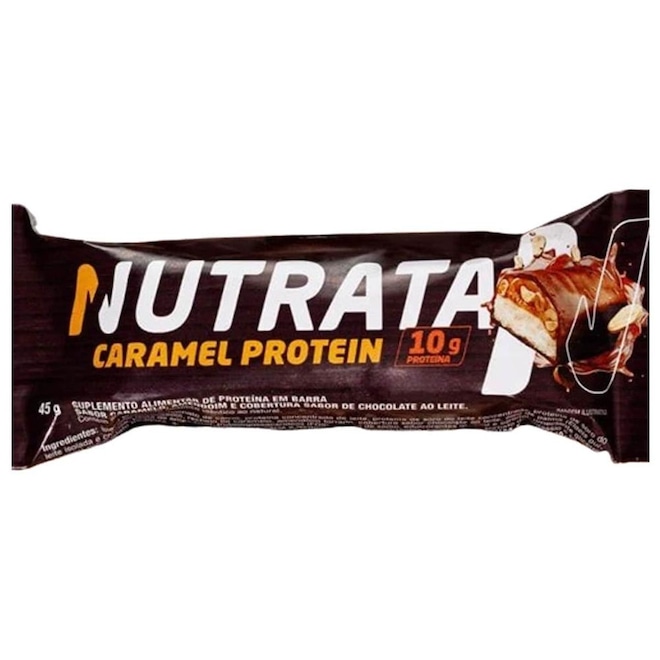 Caramel Protein - 1 Barra de 45g - Nutrata - Foto 1