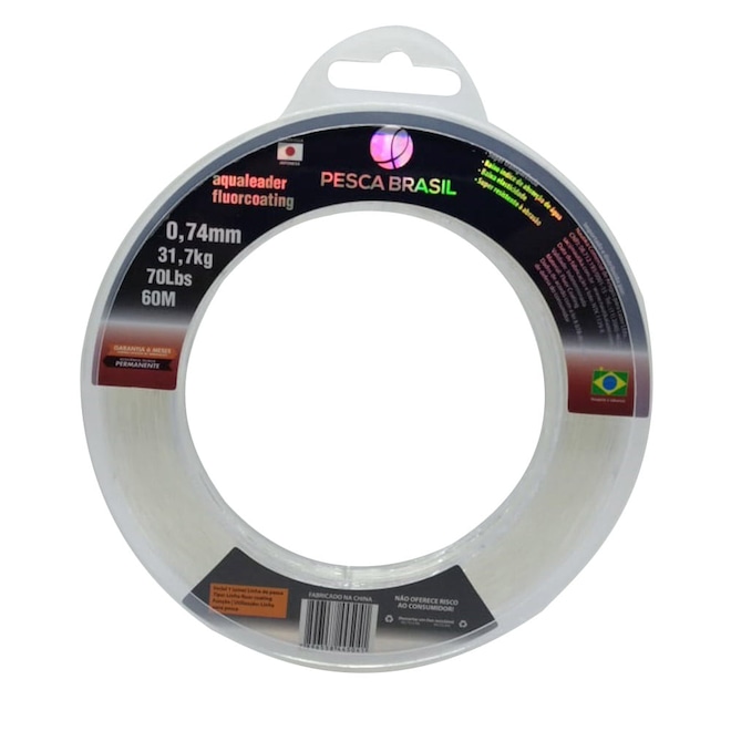 Linha de Pesca Aqualeader Fluorcoating Pesca Brasil - Foto 1