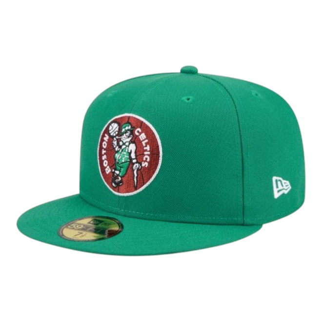 Boné New Era 5950Eg Hardwood Classics Boston Celtics Masculino - Foto 1