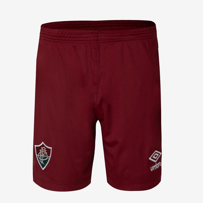 Calção Fluminense Umbro Oficial 2 25/26 Infantil - Foto 1