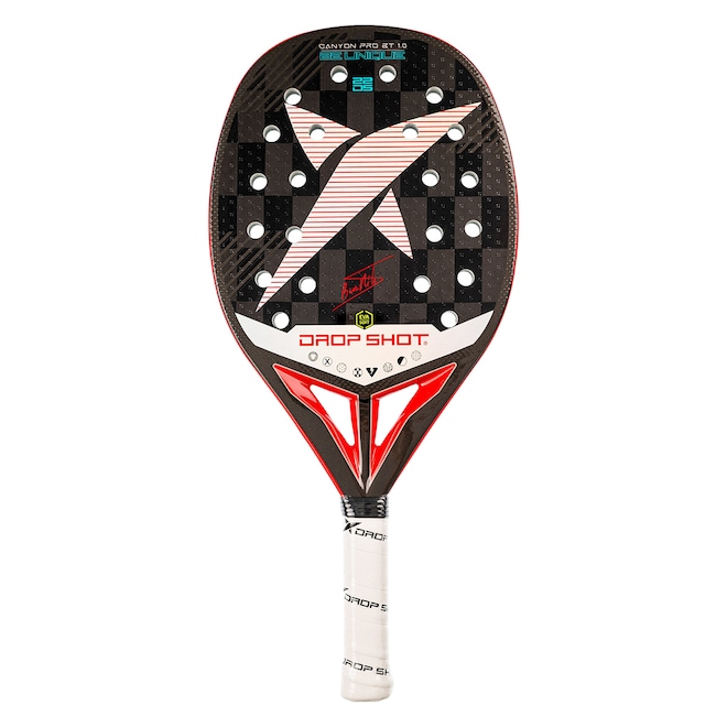 Raquete de Beach Tennis Drop Shot Canyon Pro 1.0 Nikita 24k - Foto 1