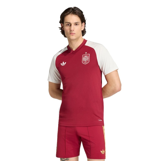 Camisa Pré-Jogo Espanha II 26/27 Adidas Masculina - Foto 1